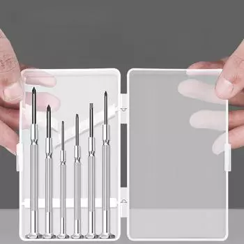 Многофункциональная маленькая крестовая отвертка Green Forest для часов и очков 6-piece watch batch