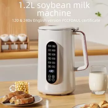Многофункциональная машина для приготовления соевого молока на 1500 мл с функцией разбивания стенок, автоматическим нагревом и большой вместимостью - бытовая техника на 110 В