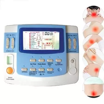 Многофункциональная машина TENS Ems, физиотерапевтическое оборудование, 7 каналов, встроенная физиотерапия, ультразвуковой лазер, функция сна EU Plug