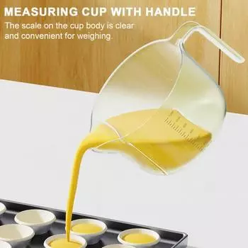 Многофункциональная мерная чашка со съемным фильтром, весы, большая емкость, фильтрация жидкости для яиц, миска для мытья риса, кухонные принадлежности белый
