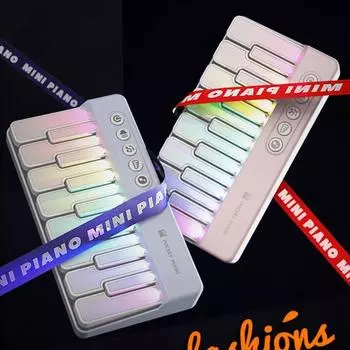 Многофункциональная мини-электрическая клавиатура, обучающая музыка, электронные музыкальные игрушки для девочек/мальчиков розовый