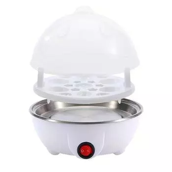 Многофункциональная мини-бытовая яйцеварка, машина для приготовления заварного крема, автоматическое отключение питания, небольшая машина для приготовления завтрака 110V US plug белый