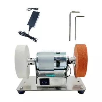 Многофункциональная мини-ленточная шлифмашина с регулировкой скорости, электрическая ленточная шлифмашина, портативный электроинструмент для DIY, изготовления, заточки Orange White