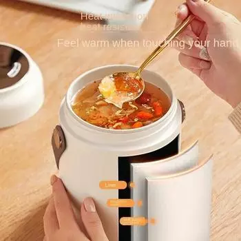 Многофункциональная мини-портативная рисоварка для супа, каши, мультиварка для приготовления риса и лапши с керамическим внутренним покрытием us грязно-белый