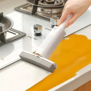 Многофункциональная мини-швабра Yousheng, портативная швабра для окон, стеклоочиститель для экрана, настольный очиститель, инструмент для уборки дома на открытом воздухе белый