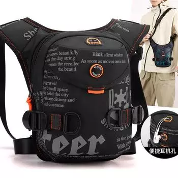 Многофункциональная мотоциклетная сумка Drop Leg, модная мотоциклетная сумка, мужская повседневная поясная сумка, поясная сумка, байкерские сумки камуфляжного цвета чёрный