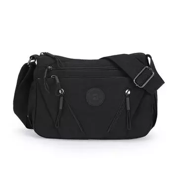 Многофункциональная наплечная сумка, сумка для поездок, большая вместимость, женская сумка через плечо чёрный