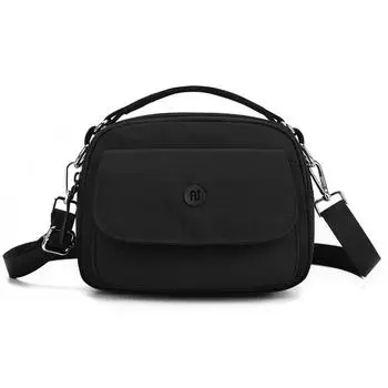 Многофункциональная наплечная сумка женская сумка через плечо многосекционная сумка чёрный