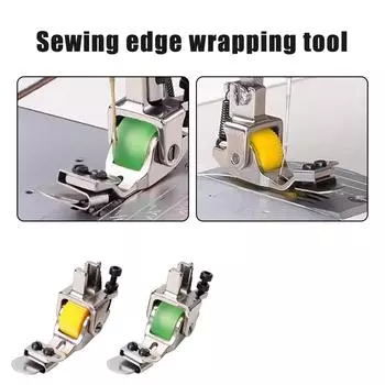 Многофункциональная направляющая лапка для молнии, аксессуары для швейных машин, инструмент для подгибки, желтый или зеленый One Size зелёный