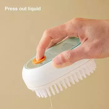 Многофункциональная насадка для обеззараживания, нескользящая бытовая одежда, обувь, щетка для стирки, принадлежности для стирки, щетка для одежды жёлтый