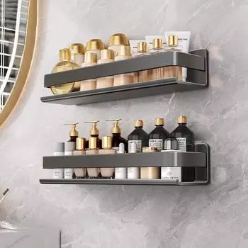 Многофункциональная настенная полка для хранения на кухне без сверления, полка для специй, настенные полки для хранения товаров для дома 40cm