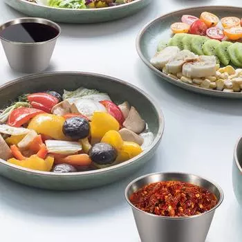 Многофункциональная нержавеющая стальная посуда для приправ, горчица, приправа, салат, томатный соус, приправа