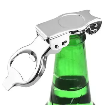 Многофункциональная открывалка для бутылок с герметичной крышкой из нержавеющей стали, облегчающая труд открывания пива, кухонные принадлежности для домашнего бара серебряный