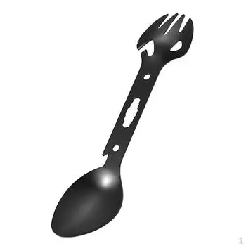 Многофункциональная открывалка для консервных банок для выживания в кемпинге, кухонная утварь чёрный