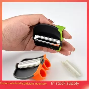 Многофункциональная овощечистка и строгальный станок из нержавеющей стали зелёный/чёрный