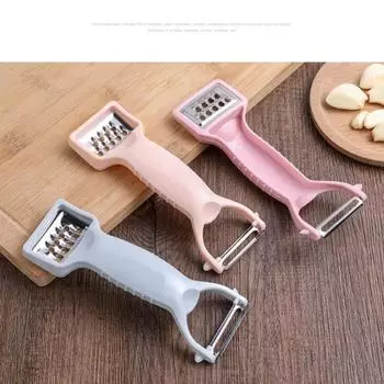 Многофункциональная овощечистка из нержавеющей стали, кухонный многофункциональный скребок для фруктов, овощечистка для фруктов Paring knife синий