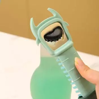 Многофункциональная овощечистка с лезвиями из нержавеющей стали для фруктов, овощей, терка, открывалка для бутылок, щетка для домашнего хозяйства зелёный