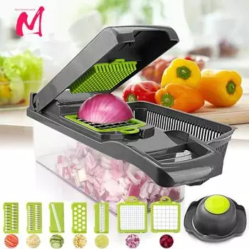 Многофункциональная овощерезка 8 в 1 бытовая картофелерезка кухонная терка для редиса слайсер кухонный домашний инструмент для фруктов и овощей
