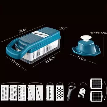 Многофункциональная овощерезка, овощечистка, овощечистка, терка для моркови, кухонные аксессуары, корзина, овощерезка veggie chopper