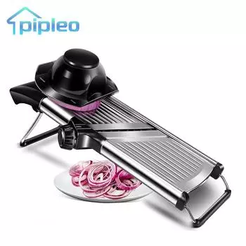 Многофункциональная овощерезка Регулируемая овощерезка из нержавеющей стали Измельчитель для картофеля, помидоров, лука, моркови