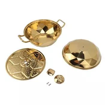 Многофункциональная пароварка из нержавеющей стали с двухслойной паровой пластиной для индукционной плиты L