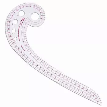 Многофункциональная пластиковая швейная линейка с французской кривой. Легкая кривая линейка для вязальщиц. 3231