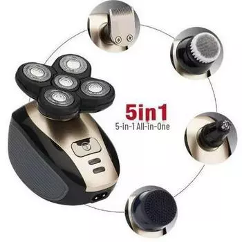 Многофункциональная плавающая электробритва с зарядкой от USB и 5 головками