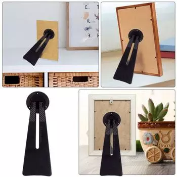 Многофункциональная подставка для фоторамки, кронштейн для фоторамки, прочная задняя панель из ПВХ, держатель для задней панели, стойка для демонстрации предметов домашнего декора и ремесел 128x48mm белый