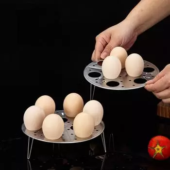 Многофункциональная подставка для варки яиц на пару из нержавеющей стали, подставка для варки булочек и пельменей, прочная пароварка, кухонные принадлежности 17cm