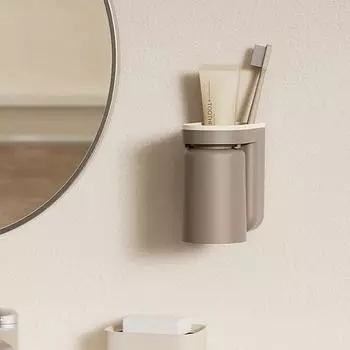 Многофункциональная подставка для зубных щеток, настенная чашка для ополаскивателя полости рта, держатель для зубных щеток, полка для хранения в ванной комнате, аксессуары синий