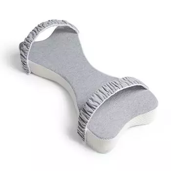 Многофункциональная подушка с зажимом для ног, мягкая хлопковая подушка для сна с медленным отскоком и эффектом памяти, подушка для ног, поддерживающая кривые коленей и бедер ног 53x23x8cm серый