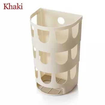 Многофункциональная полка для мелочей, мешки для мусора, пластиковый пакет, контейнер, органайзер для посуды, настенный белый