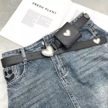 Многофункциональная поясная сумка в форме сердца, чехол для ключей, поясная сумка, портативный пояс в форме сердца с сумкой для отдыха на природе