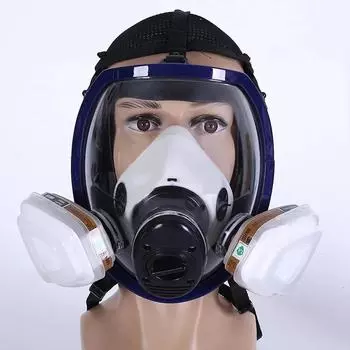 Многофункциональная противогазовая маска 6800, сверхпрозрачная полностью герметичная защитная маска, промышленная противогазовая маска с распыляемой краской и радиацией