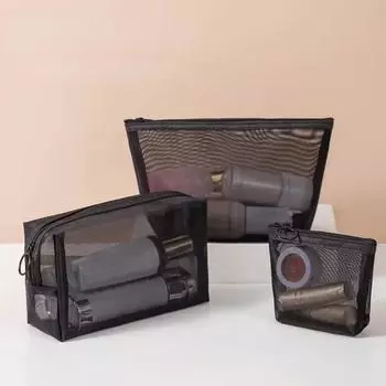 Многофункциональная прозрачная нейлоновая сетчатая косметичка, трехмерная косметичка, дорожная портативная сумка для туалетных принадлежностей, сумка для хранения