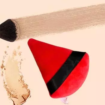 Многофункциональная пудра-кушон Cozy Touch Экологичная треугольная пуховка для макияжа Изысканное лицо Глаза Контуринг S чёрный