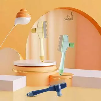 Многофункциональная расческа для удаления блох и шерсти у кошек и собак, плавающая щетка для удаления шерсти, инструмент для чистки и груминга, расческа для удаления шерсти у домашних животных, товары для животных