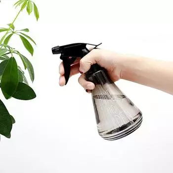 Многофункциональная распылительная бутылка 500 мл, большая емкость, прозрачная регулируемая насадка, комнатные уличные растения, цветы, пластиковая лейка, садовые принадлежности 500ML чёрный