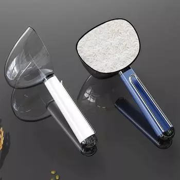 Многофункциональная ручка, черпающая ложка для риса, уплотнительный зажим, лопатка для кошачьей еды, собачьей еды