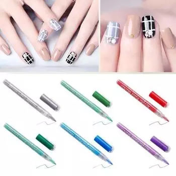 Многофункциональная ручка для дизайна ногтей, тонкий наконечник в горошек, цветы, простая в использовании ручка для граффити для ногтей, для изысканного дизайна L