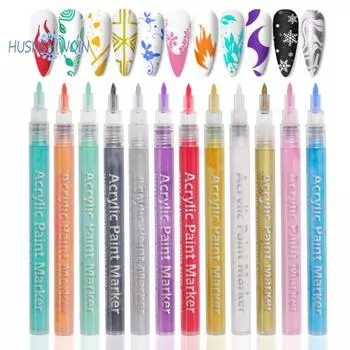 Многофункциональная ручка для дизайна ногтей — тонкий наконечник для точек, цветов, простой в использовании, ручка для граффити для ногтей для изысканного дизайна C