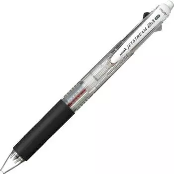 Многофункциональная ручка Mitsubishi Pencil Jet Stream 2&1 0,7 прозрачная, легко писать MSXE350007.T