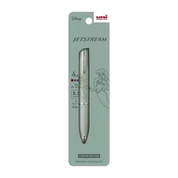 Многофункциональная ручка Mitsubishi Pencil Jet Stream 4&1 0.5 Limited Disney Ariel AR Green MSXE516D5PARG