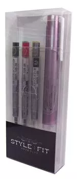 Многофункциональная ручка Mitsubishi Pencil Style Fit Limited Set Metallic Pink Special Case красный