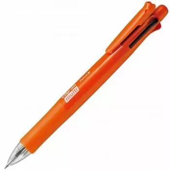 Многофункциональная ручка Zebra 4 цвета + Sharp Clip-on Multi F Powerful Orange PB4SA1POR