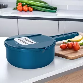 Многофункциональная ручная овощерезка и слайсер с дренажем Seven-piece set