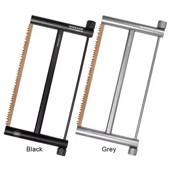 Многофункциональная ручная пила для кемпинга из алюминиевого сплава, складная ручная пила для пешего туризма # чёрный