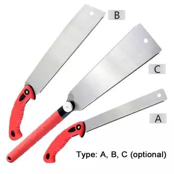 Многофункциональная ручная пила с ручкой TRP, пила для вырубки, ручной деревообрабатывающий инструмент для шипованной древесины, бамбука C 570mm разноцветный