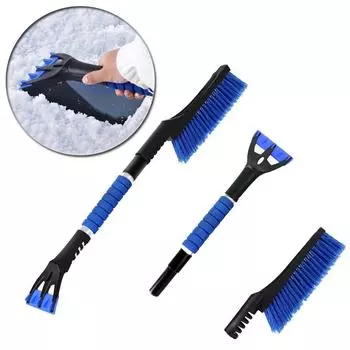 Многофункциональная съемная щетка для снега для автомобильной лопаты для удаления снега, щетка для подметания снега