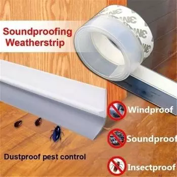 Многофункциональная самоклеящаяся клейкая лента для дверей, окон, сквозняков, пыли, насекомых, уплотнительная лента, звукоизоляционная уплотнительная лента, ширина 35 мм, дропшиппинг 35mm серый